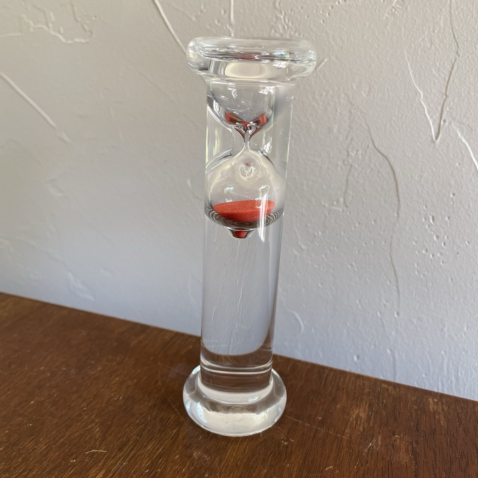 Hand Blown Hourglass Decor Sand Glass & Water Floating Hourglass 1 MIN Timer gallery