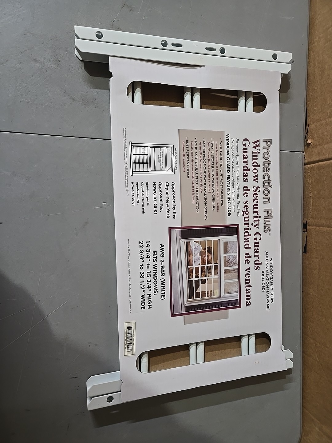 Protection Plus AWG 3-Bar Window Guard In White N5 gallery
