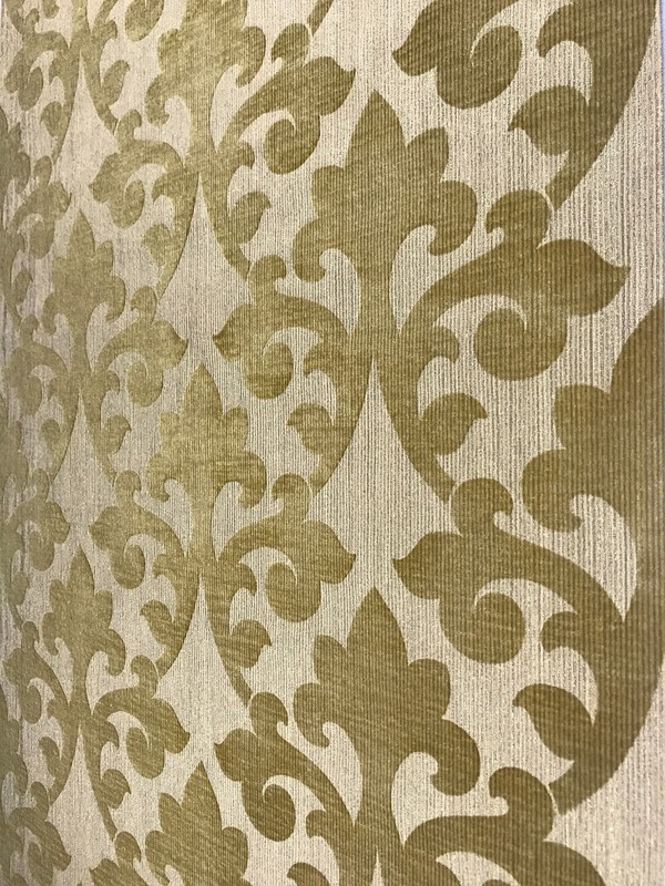 Flocking Embossed Wallpaper roll Gold Metallic flocked Textured Velour damask 3D gallery