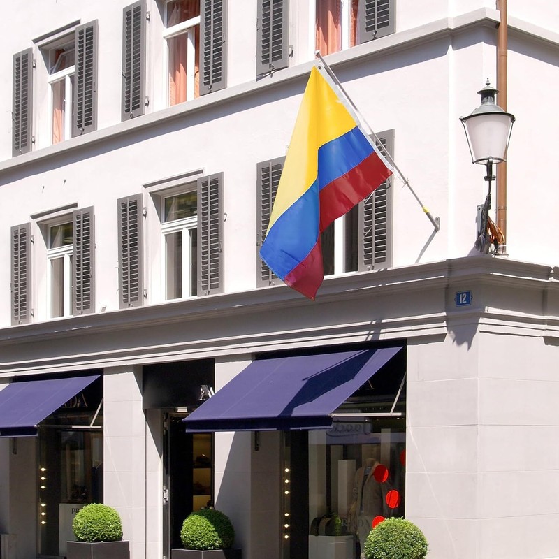 Anley EverStrong 3x5 Ft Embroidered Colombia Flag - Colombian Banner Flags gallery
