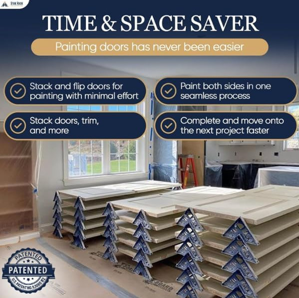 Stak Rack 6-in-1 Painter's Tool | Stack Design | Doors, Trim & Cabinets (12) gallery
