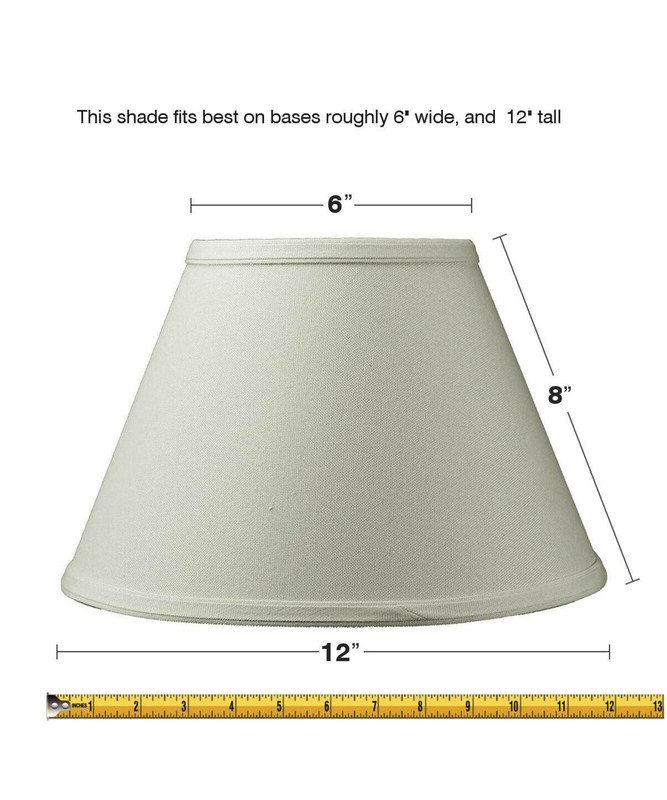 6x12x8 THREADED UNO Downbridge Lampshade Light Oatmeal gallery