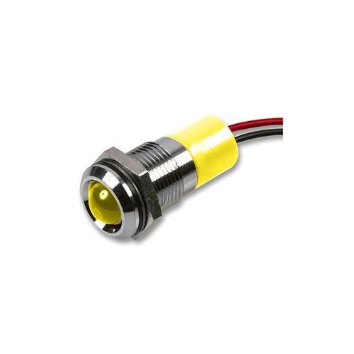 RT18093 Q14P3CXXY12E APEM LED Indicator Proud Yellow 14mm 12V gallery