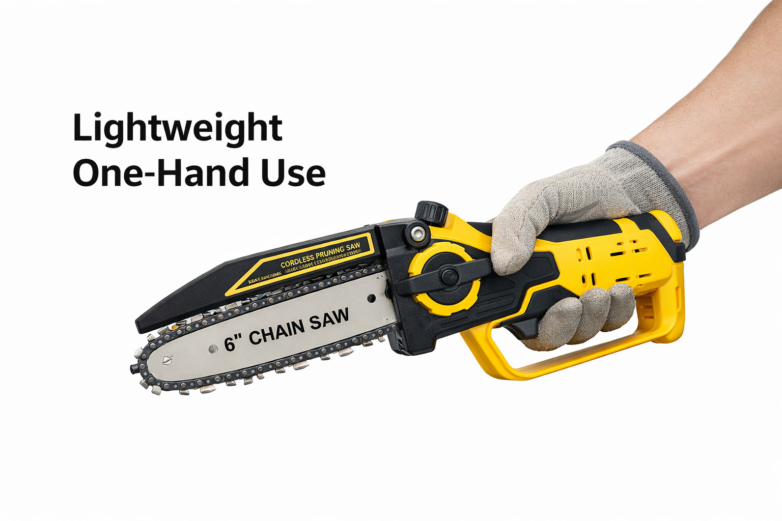 Cordless Mini Chainsaw 6 Inch 8 Inch Electric Pruning Saw for Dewalt 20V Battery gallery