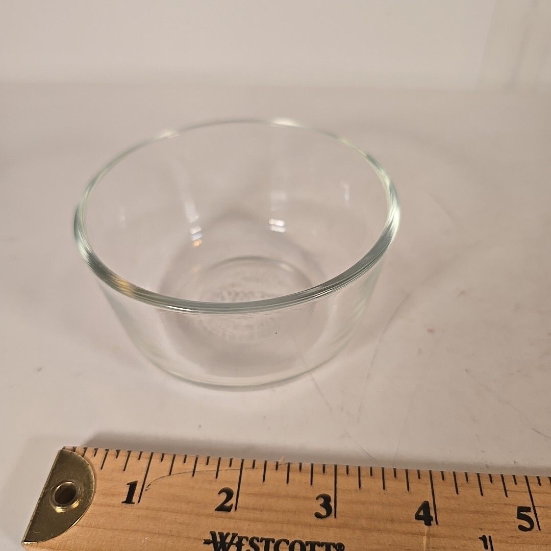 Pyrex 7202A 1 Cup 236 mL Clear Round Glass Food Storage Bowl No Lid Made in USA gallery
