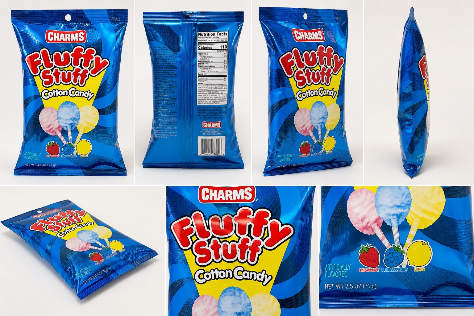 CHARMS Fluffy Stuff Cotton Candy Artificially Flavored 2.5 oz (71 g) gallery
