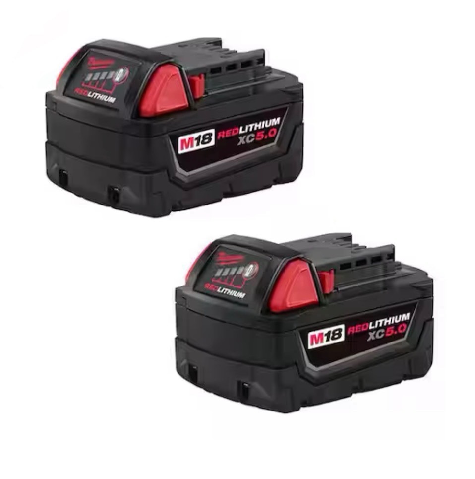 (2) Milwaukee M18 REDLITHIUM XC5.0 Extended Capacity Batteries gallery