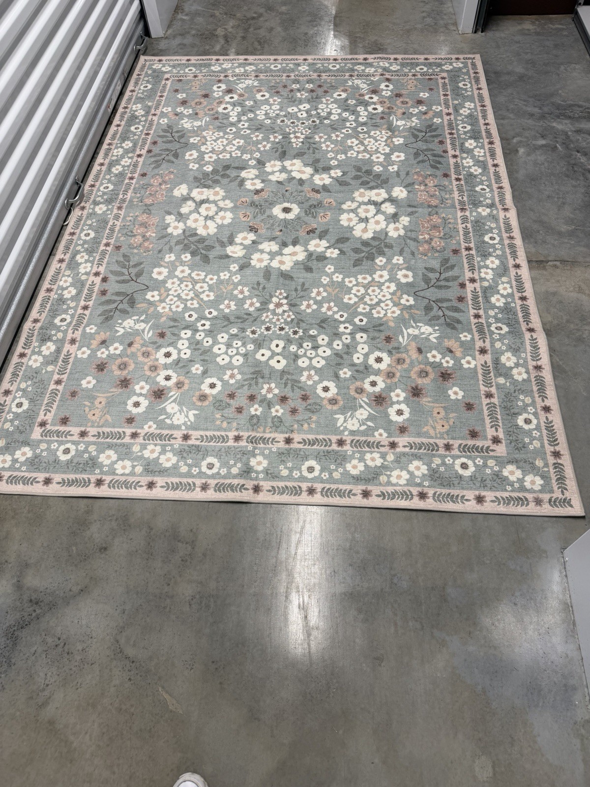 Wyatt & Ash Machine Washable Indoor Rug 5ft 3in x 7ft 5in - Open box - Sage gallery