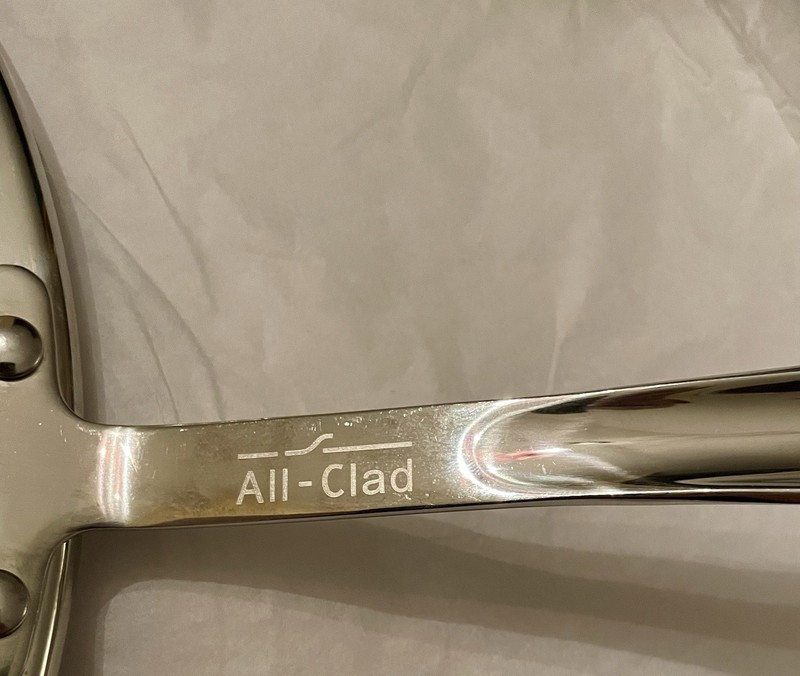 All-Clad Splatter Screen 13” Stainless Steel Grease Oil Mesh Guard Curved Handle gallery