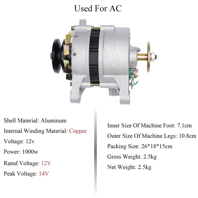 Permanent Magnet Synchronous Generator PMA AC Alternator Pure Copper With Light gallery