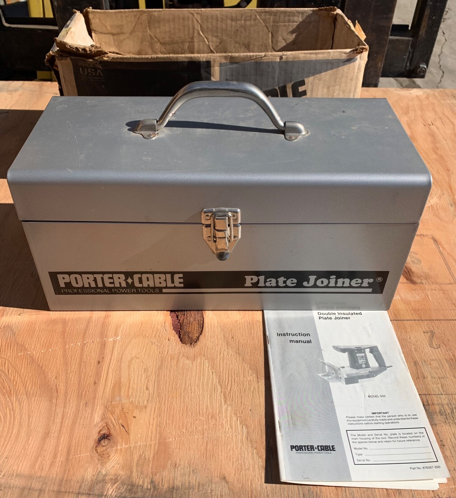 Porter Cable # 555 Plate Joiner Tilt Fence W/Toolbox 120V 8000rpm Type 3 (5052) gallery