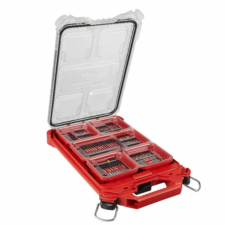 Milwaukee 48-32-4082 100 Pc Shockwave Impact Driver Bit Packout Kit, Alloy Steel gallery