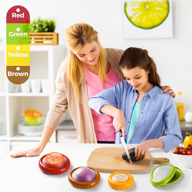 Avocado Saver Onion Storage Reusable Silicone Fruit Vegetable Containers gallery