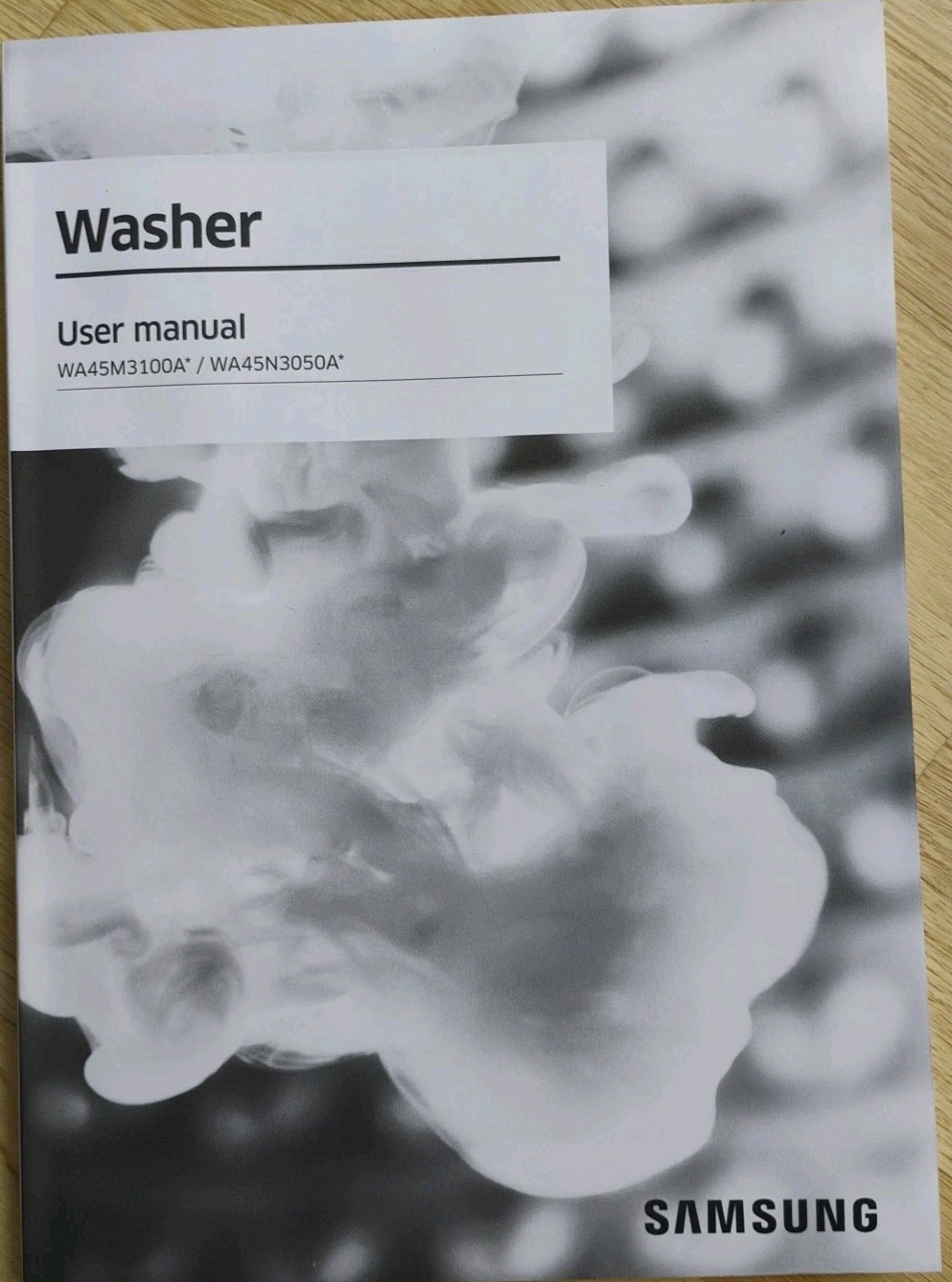 Samsung Washer Manual/Book Instruction WA45M3100A* / WA45N3050A(New Original) gallery