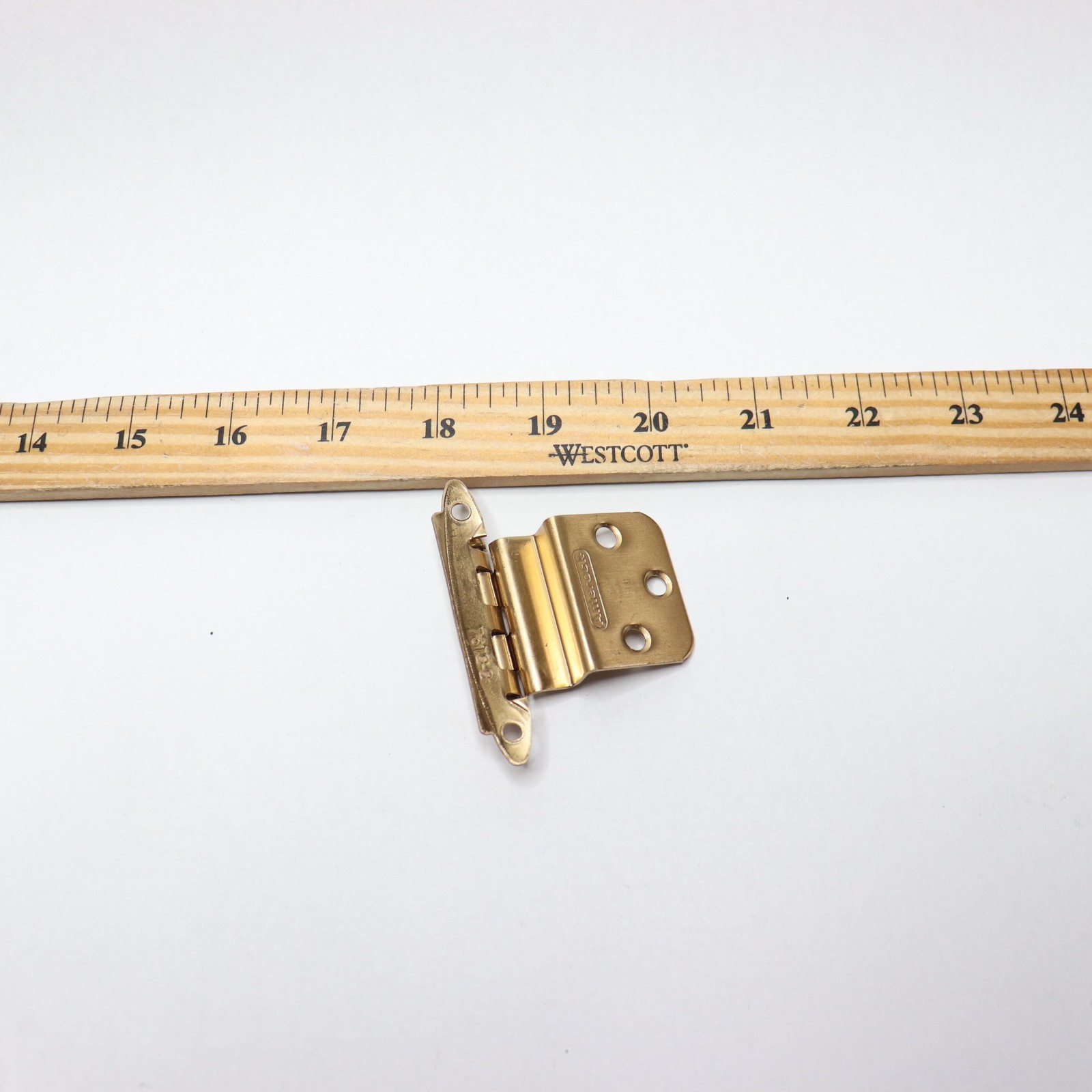 Amerock Cabinet Hinge Inset Non-Self Closing Face Mount Champagne Bronze 3/8" gallery