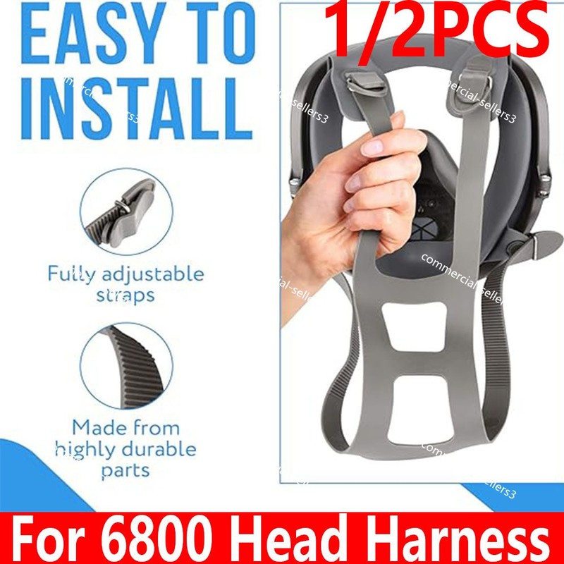 Head Harness Strap Compatible for M 6800 Series Full Face Respirators Face Masks gallery