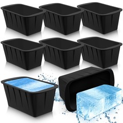 8 Pcs Extra Large Ice Block Molds 8 lb Reusable Ice Molds Giant Silicone Ice …