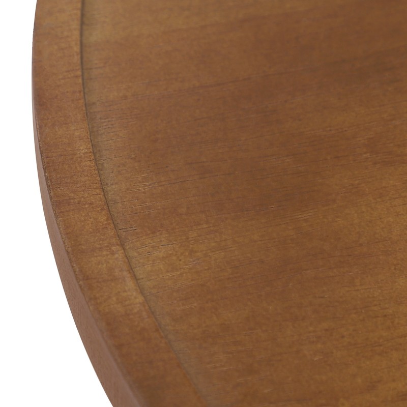 25kg Capacity Round Side Table 2-Tier Home Side Table Rubberwood Couch End Table gallery