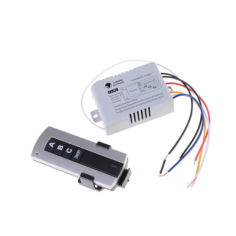 3 Channel Wireless Remote Control Switch Digital Remote Control Switch P D.qhk gallery
