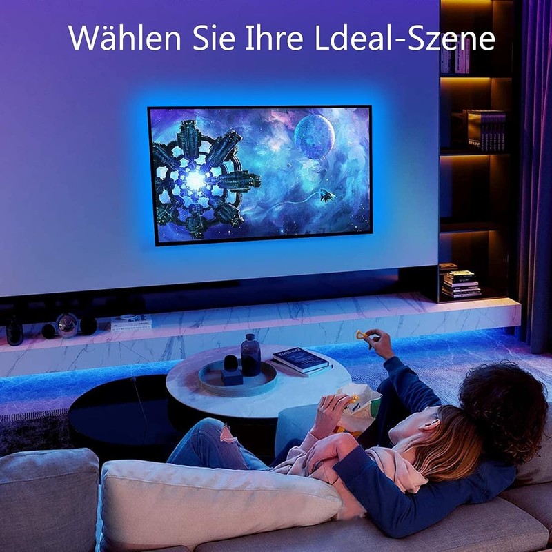ALED LIGHT Bluetooth LED Strip, 10M 2x5m 32.8Ft Waterproof RGB 5050 LED S... gallery