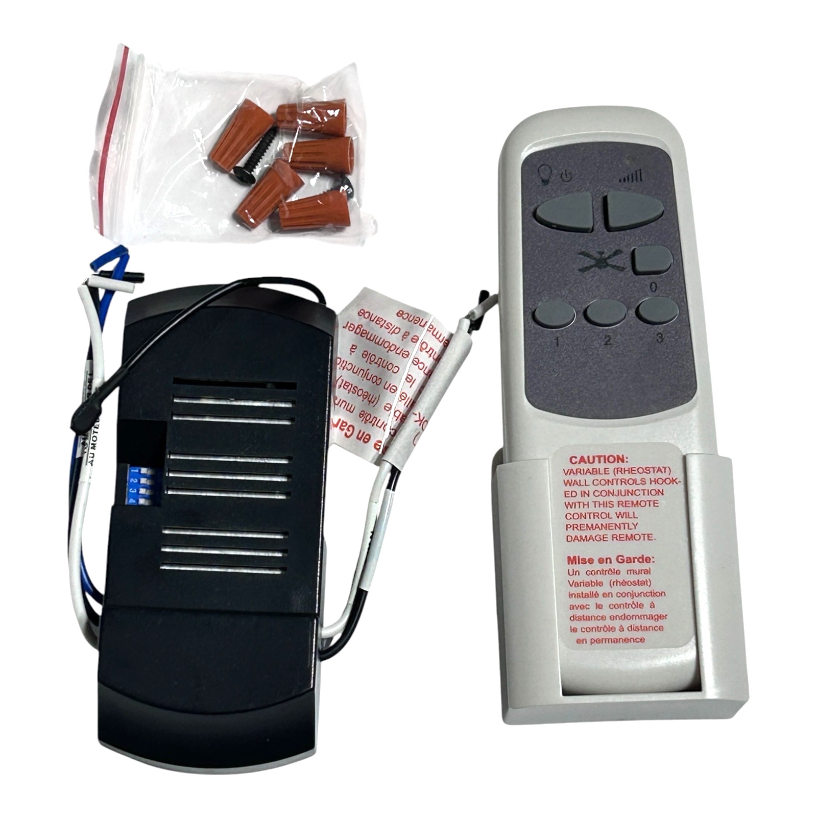 EIGMA Universal 3 Speed Ceiling Fan and Light Remote & Module BCF-00I9X2 White gallery