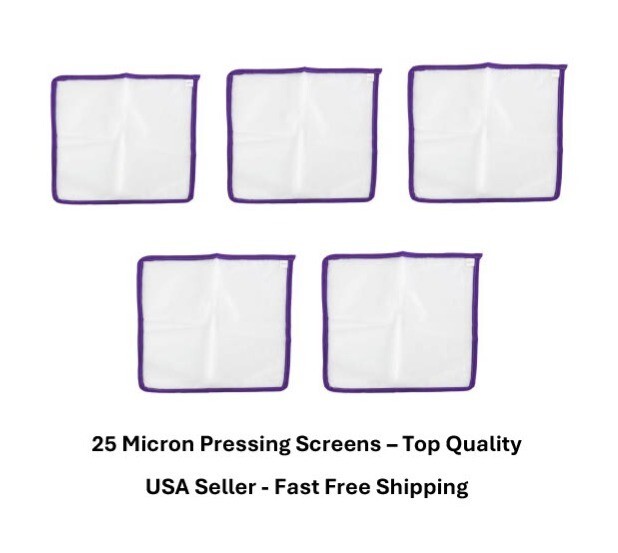25 Micron Pressing Screen 8"x8" for Bubble Hash Bag USA SELLER - FREE SHIPPING gallery