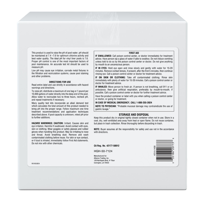 Pool Season PH Up - 25 lb PH Increaser PH Plus gallery