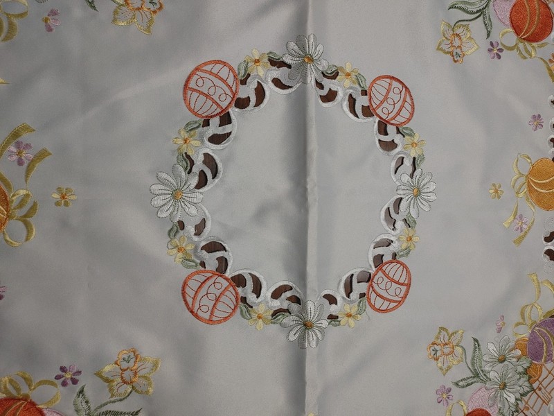 Floral Easter Square Springtime Tablecloth 33" Square gallery