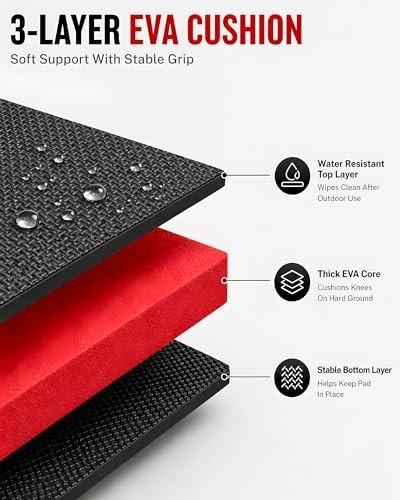 Heavy Duty Foldable EVA Utility Mat with Handle for Kneeling, Workouts, Camping gallery