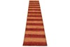Striped Gabbeh Runner 2’8” x 10’5” Gold Wool Hand-Knotted Oriental Rug gallery