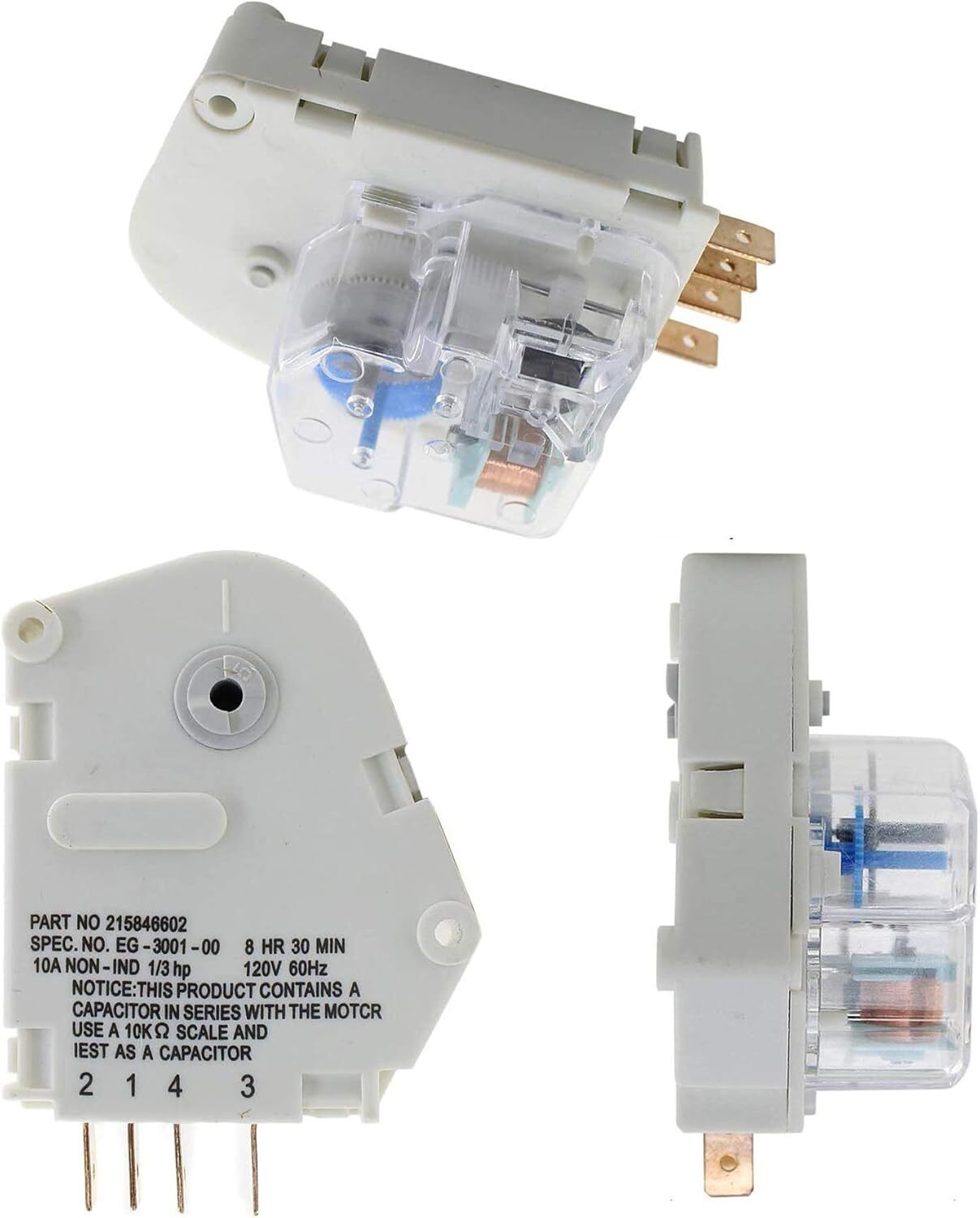 Defrost Timer for Frigidaire Refrigerator 215846602 AP2111929 PS423801 - 12Pack gallery