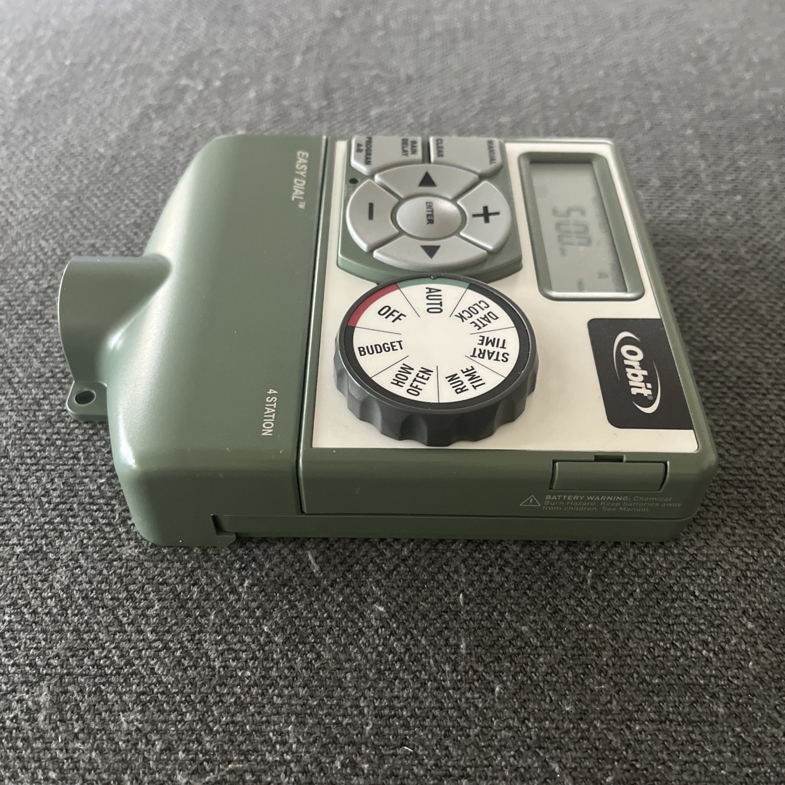 NOS Orbit Easy Dial 4 Station Sprinkler Control Timer 57594- No power supply gallery
