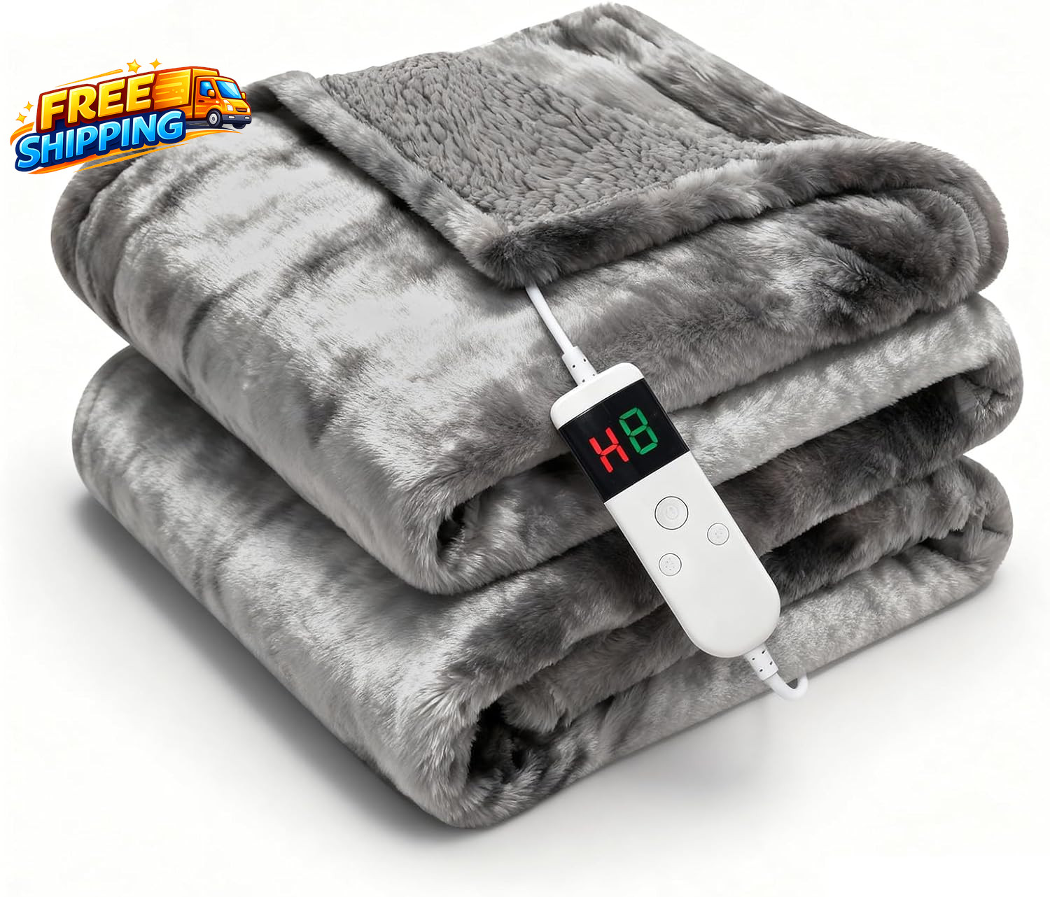 Electric Heated Blanket Throw 50X60 Size Faux Fur Heating Blanket 10 Heating gallery