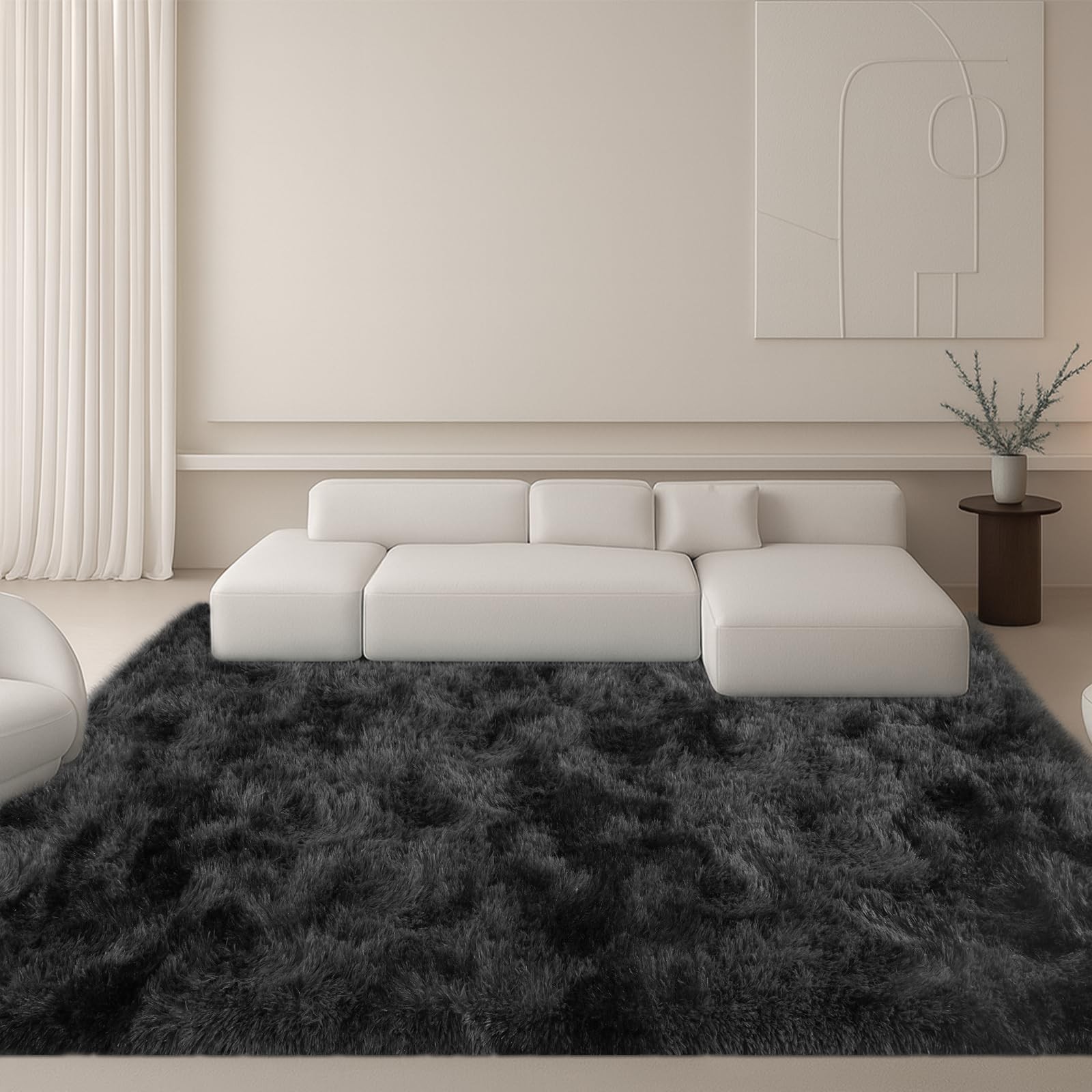 5x7 Plush Fluffy Area Rugs, Large Soft Carpet, Upgraded Non-Slip Rectangular ... gallery