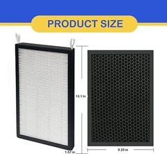 FITS Type A2 H13 Grade True HEPA Replacement Filter TYPE A FITS AirMax NUWAVE