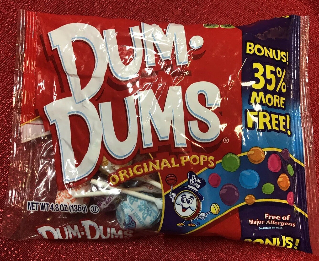 2 Bags Dum Dums Spangler Lollipops Pops Suckers - NEW - ALWAYS FRESH - 9.6 Oz gallery