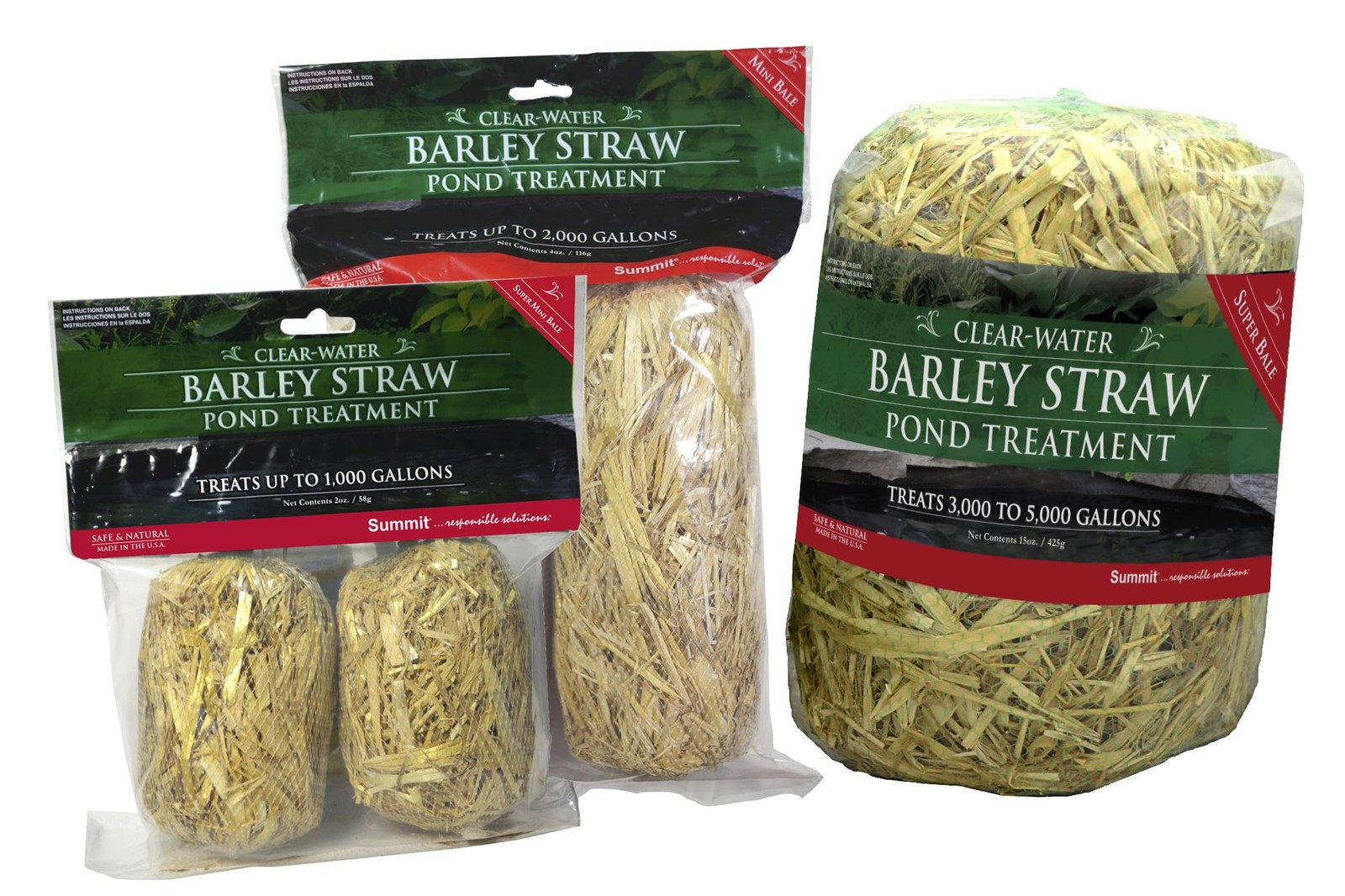 Summit Clear-Water Barley Straw Pond Treatment 2-Pack (Treats up to 2000 Gallons gallery