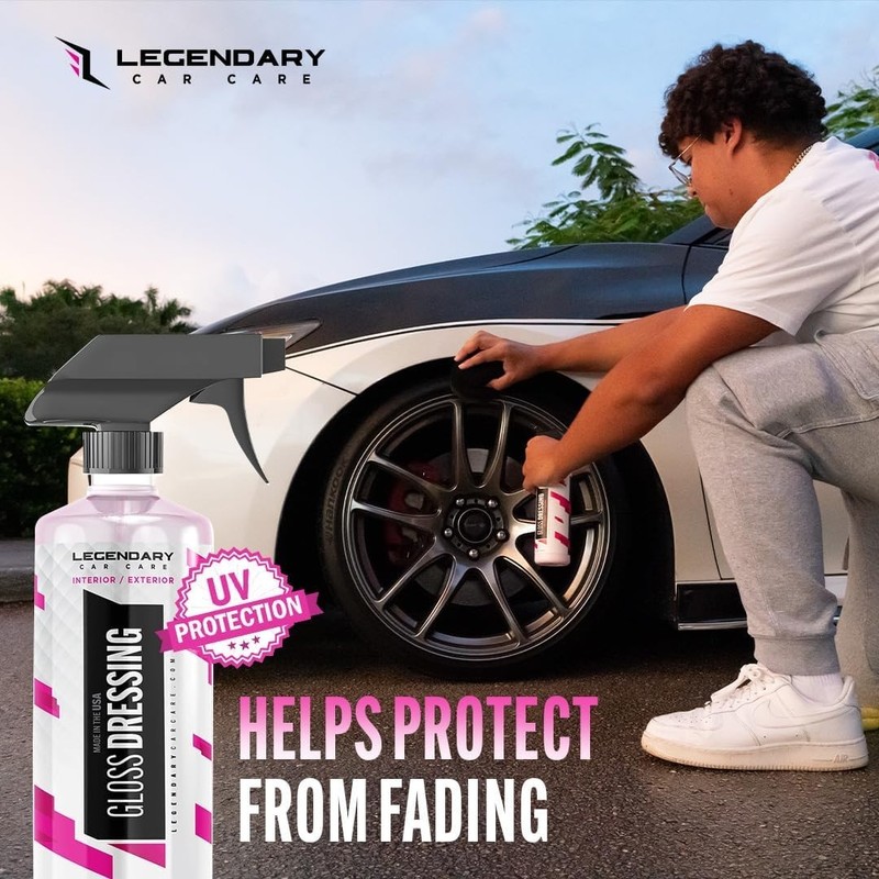 Legendary Gloss Dressing with Applicator 16oz - Tire Shine Spray & Plastic Resto gallery