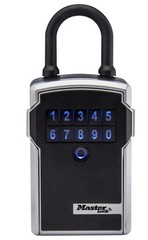Masterlock Portable Bluetooth Lock Box for Keys, Metal, 3-1/4 in-7-13/64 5440EC