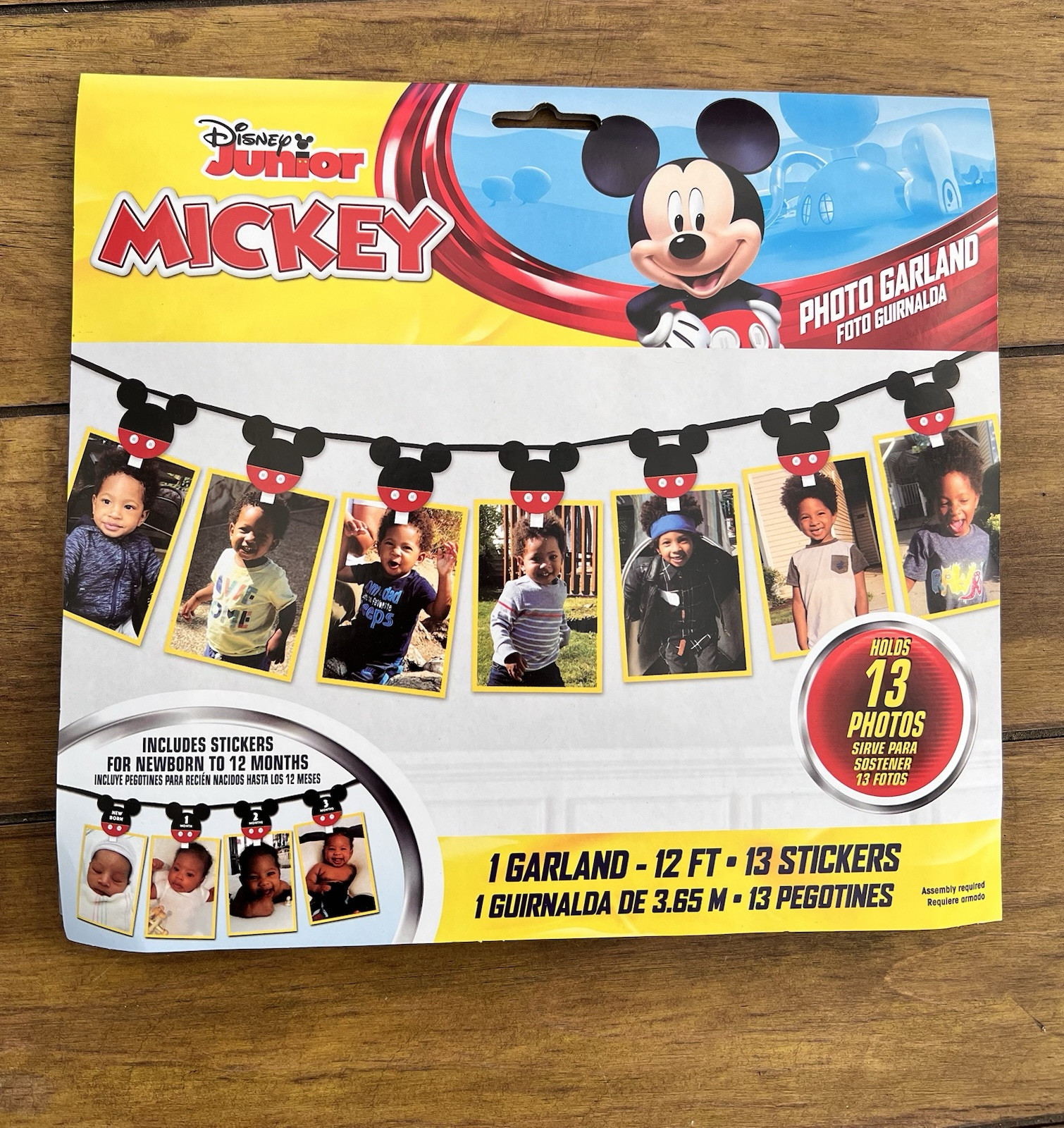 1st Birthday Mickey Mouse Forever 13-Picture Photo Garland Kit $15 each gallery