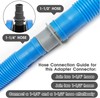 Pool Hose Adapter Connector Coupling 1-1/4" or 1-1/2" Plastic Pool Vacuum Hose A gallery