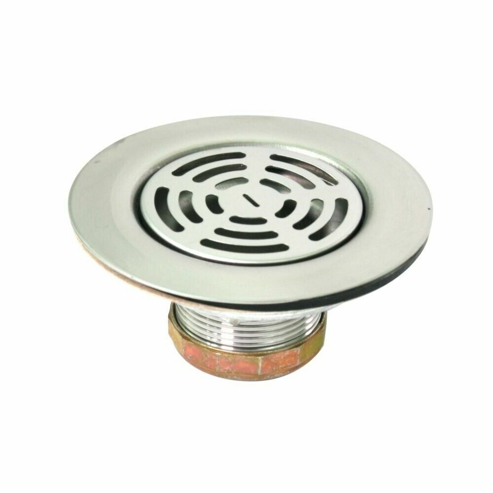 Flat Stainless Steel RV Mobile Shower Strainer - Drain Assembly for Kitchen sink gallery