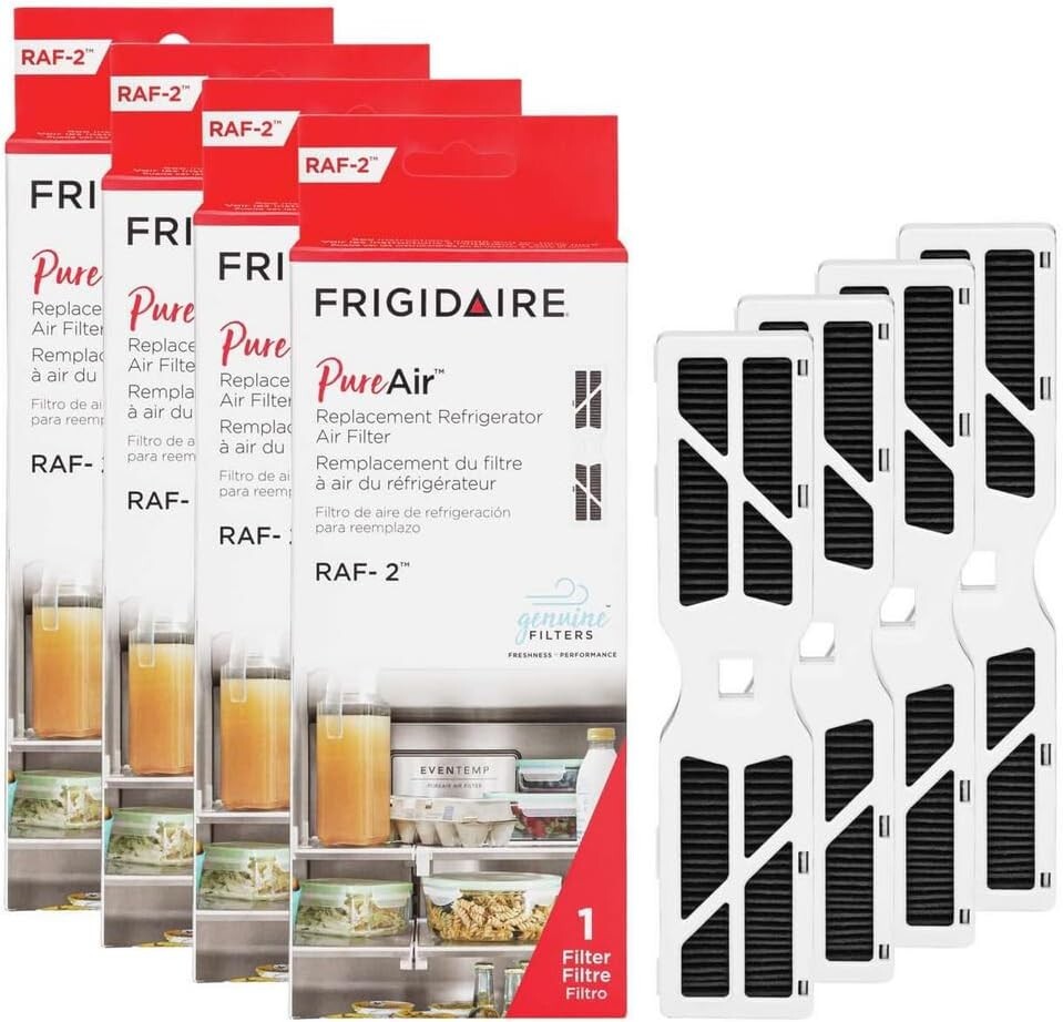4 PACK Frigidaire PureAir RAF-2 Refrigerator Air Filter New gallery