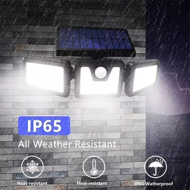1-2 Pack LED Motion Sensor Solar Lights Outdoor IP65 Waterproof Security Lamp gallery