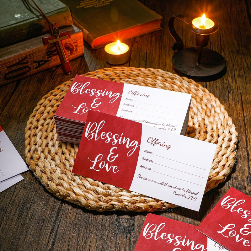 200 Pcs Church Offering Envelopes Tithe and Offering Envelopes for Church Blessi gallery