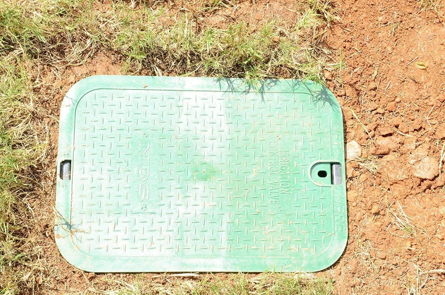 113BC 14" x 19" Standard Series Sprinkler Valve Box- Black with Green Bolt-Do... gallery