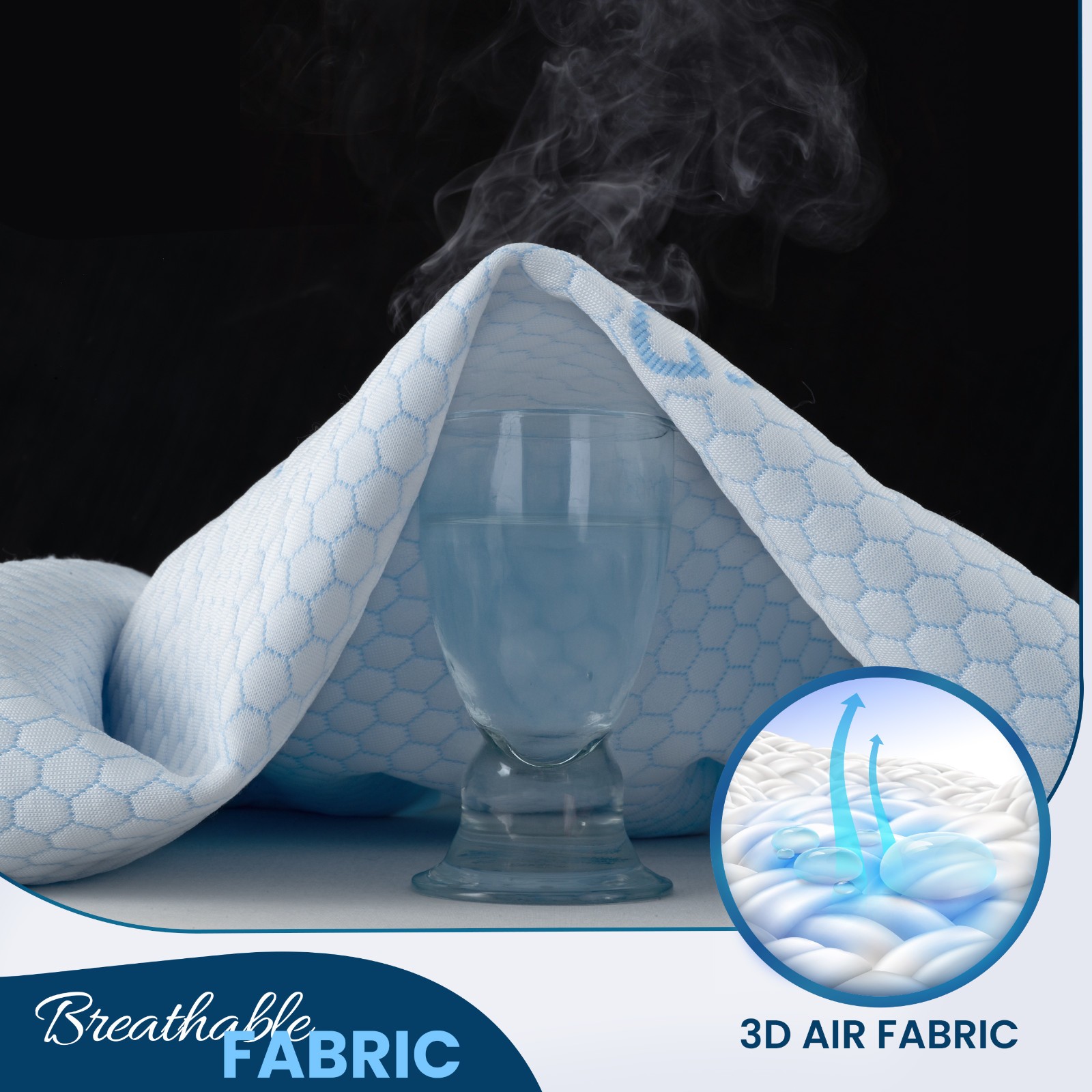 Cooling Mattress Protector Deep Pocket Waterproof Breathable Fitted Bed Cover gallery