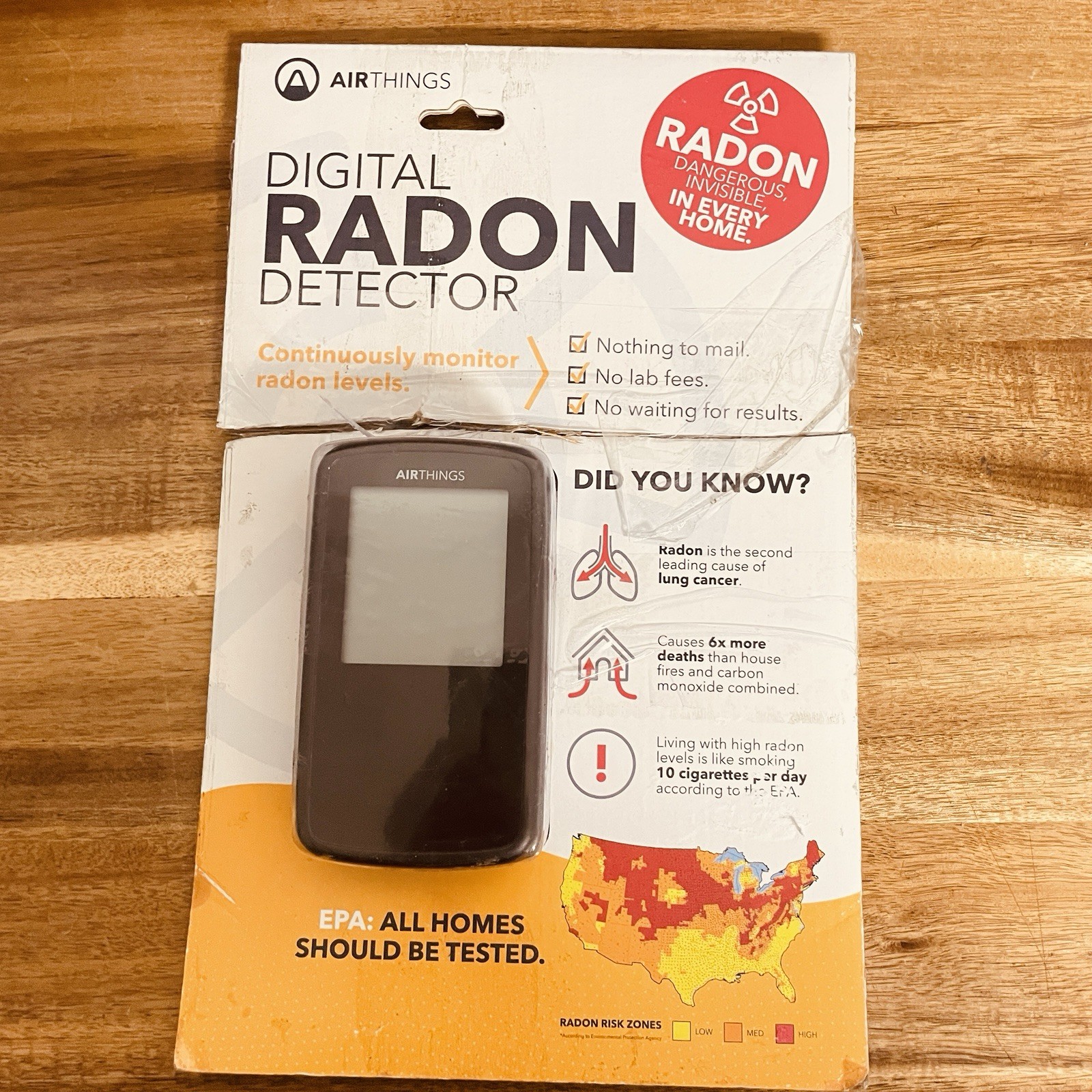 Digital Radon Detector Airthings 2350, Sealed *Ugly Box gallery