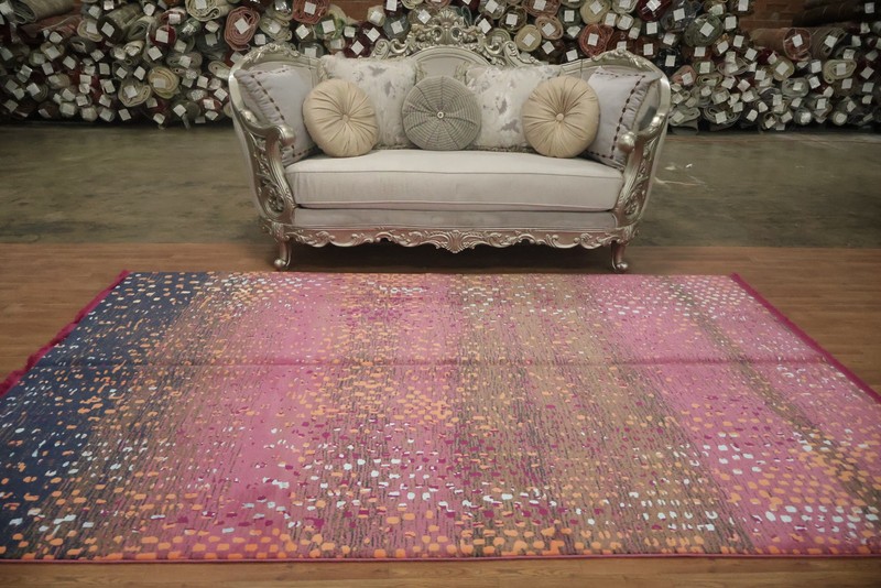 Transitional Gabbeh Design Turkish Area Rug 6x9 Ft Modern Oriental Wool Carpet gallery