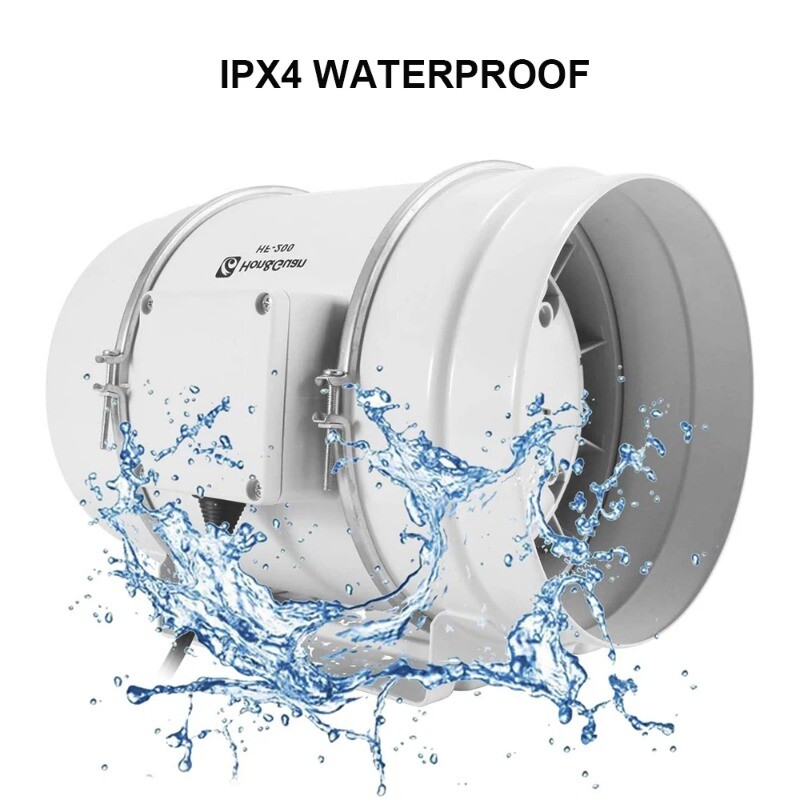 Pipe-type Ventilation Fan, Circular Pipe Fan Exhaust Air Supply Powerful Fan gallery